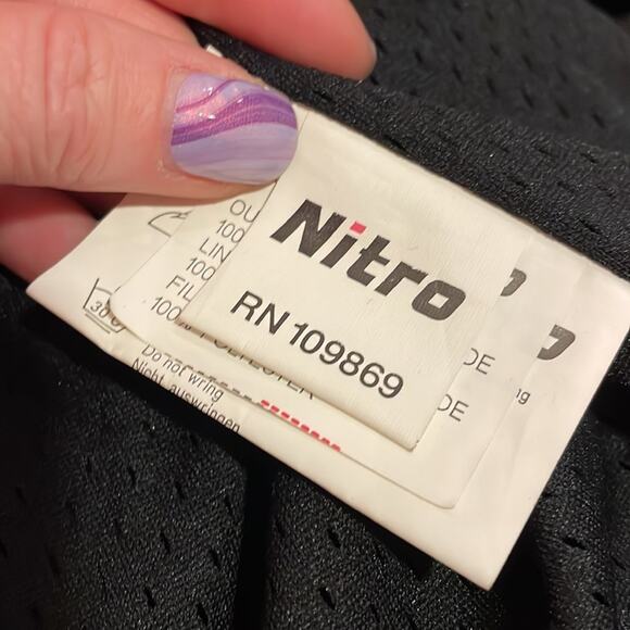 NITRO RACING Men's black padded dura guard motorcycle jacket size small - Picture 8 of 11